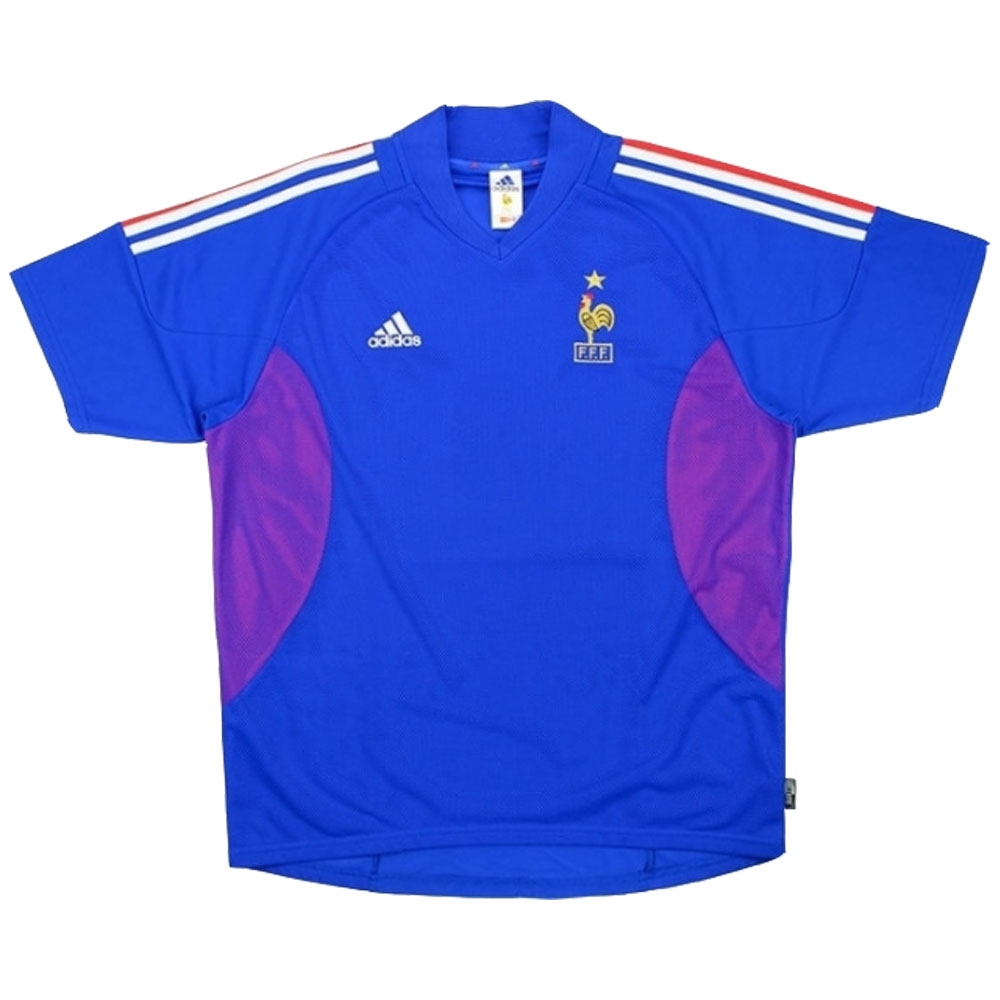 2002-2004 France Adidas Home Shirt 