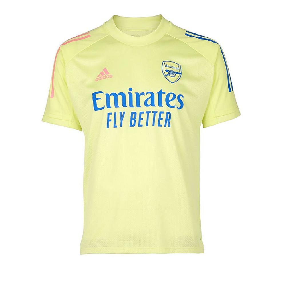 arsenal training top yellow