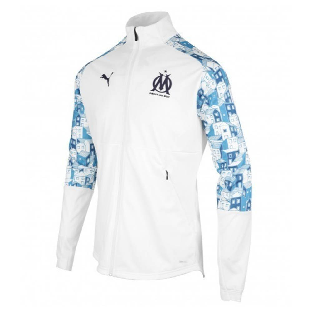 Click to view product details and reviews for 2020 2021 Marseille Stadium Jacket White.