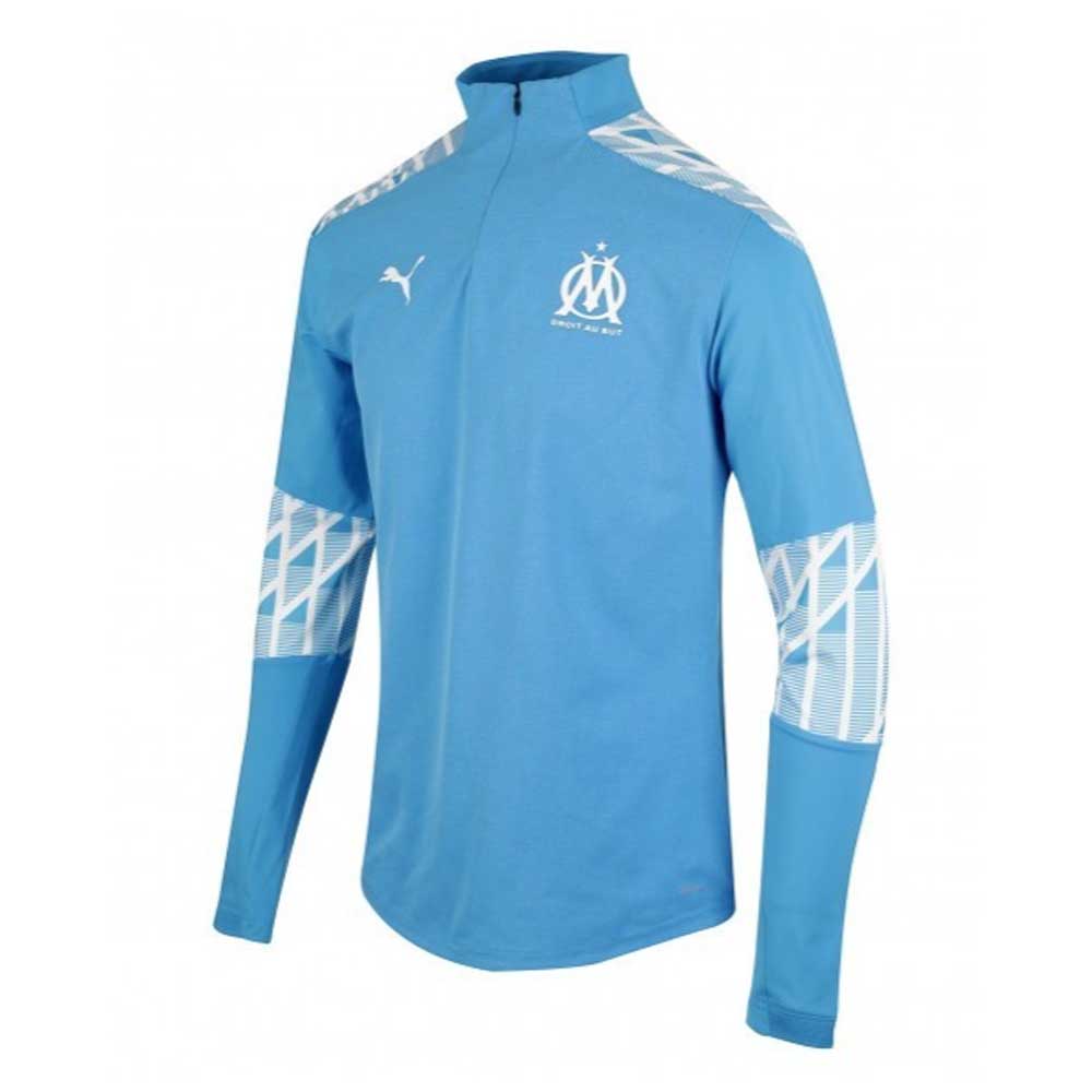 Click to view product details and reviews for 2020 2021 Marseille Quarter Zip Training Top Blue.