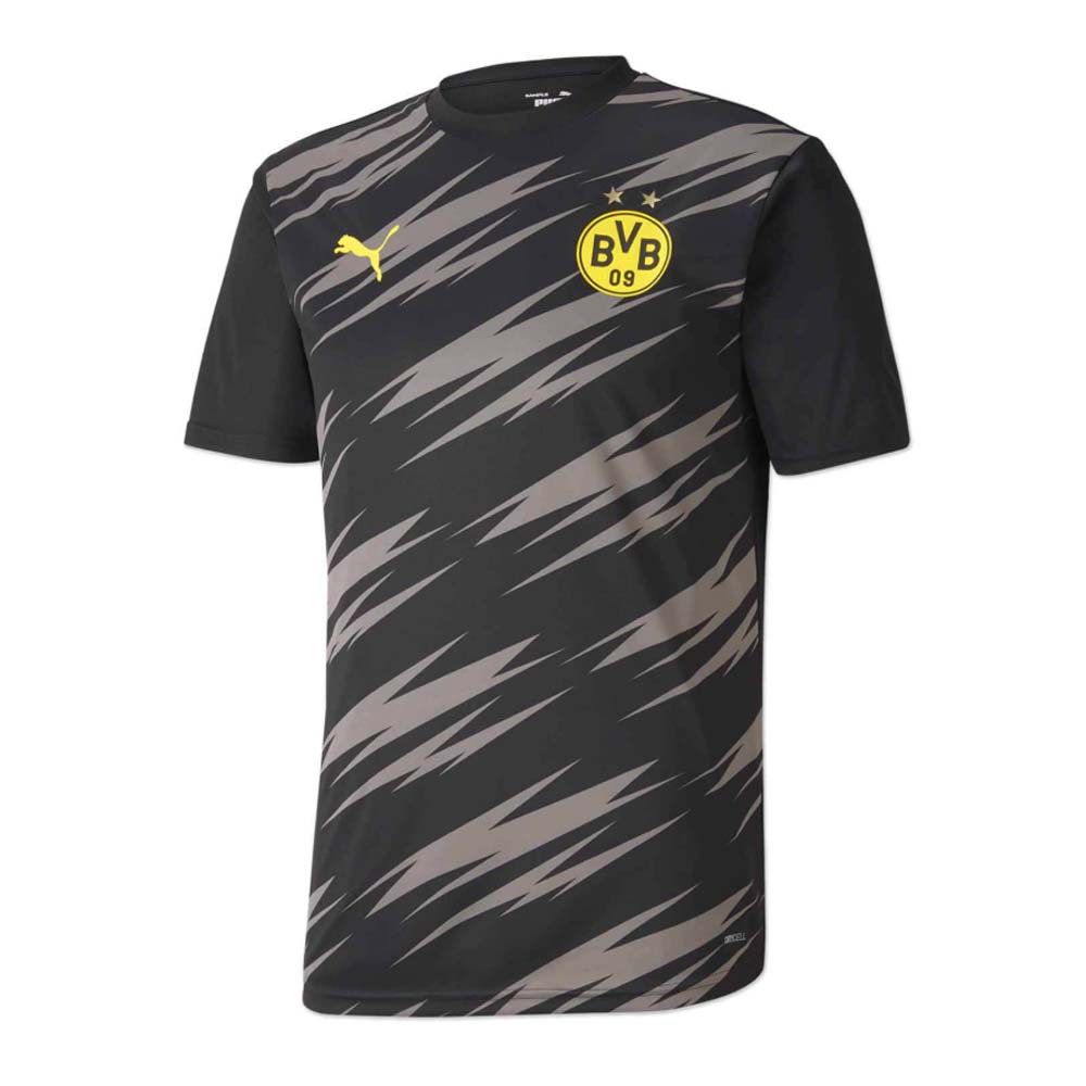Click to view product details and reviews for 2020 2021 Borussia Dortmund Puma Warm Up Shirt Black Asphalt.