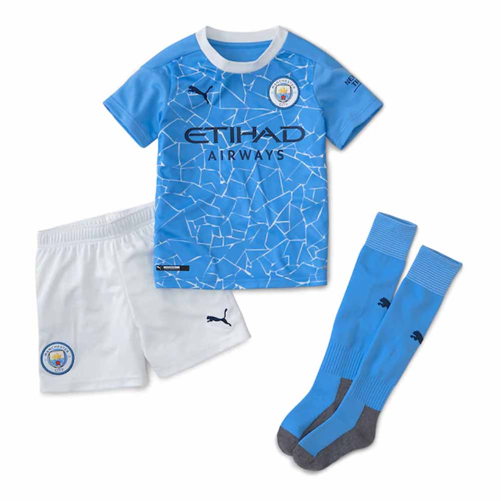 Manchester City Away Shirt Boys 21/22 Season 5-6 Years Puma White