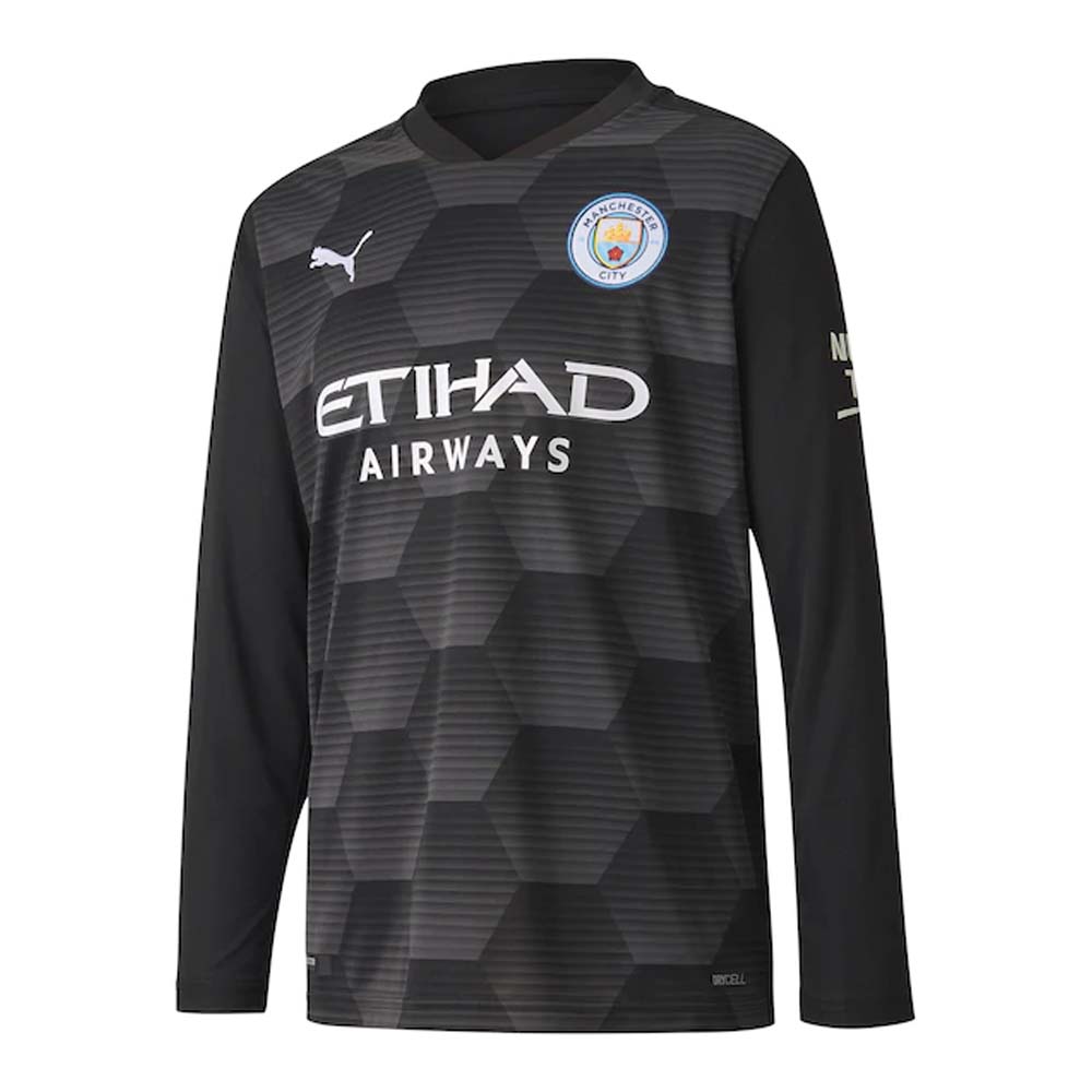 اسكواش 2020-2021 Man City Home Goalkeeper Shirt (Black) - Kids اسكواش