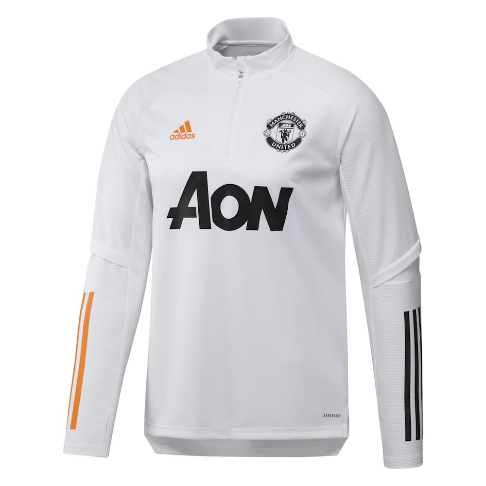 white adidas training top