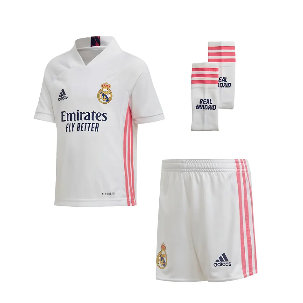 Click to view product details and reviews for 2020 2021 Real Madrid Adidas Home Mini Kit.