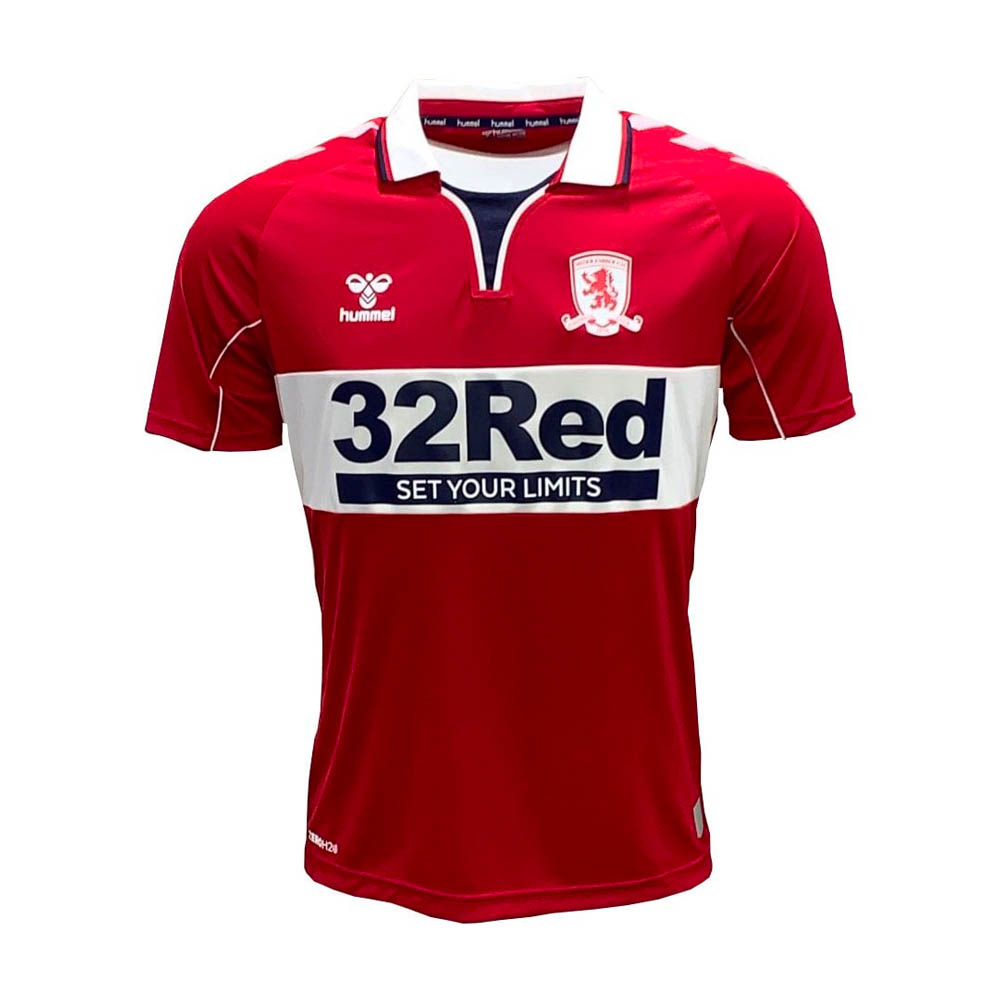 Click to view product details and reviews for 2020 2021 Middlesbrough Hummel Home Football Shirt.