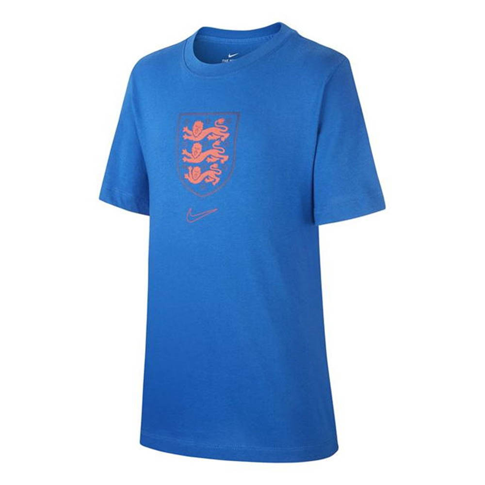 Click to view product details and reviews for 2020 2021 England Nike Evergreen Crest Tee Blue Kids.