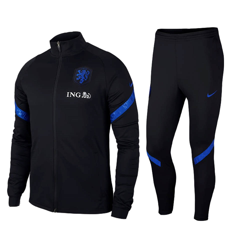 Click to view product details and reviews for 2020 2021 Holland Nike Dry Strike Tracksuit Black.