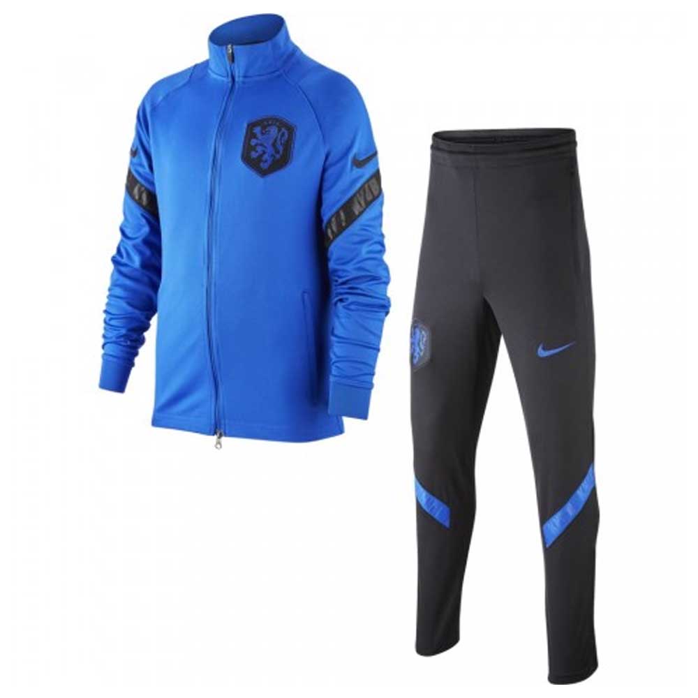 Click to view product details and reviews for 2020 2021 Holland Nike Dry Strike Tracksuit Blue Kids.