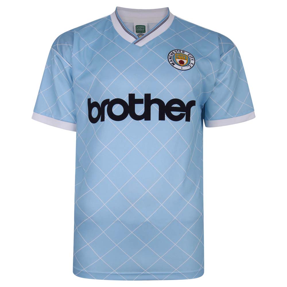 manchester city 1988 retro football shirt