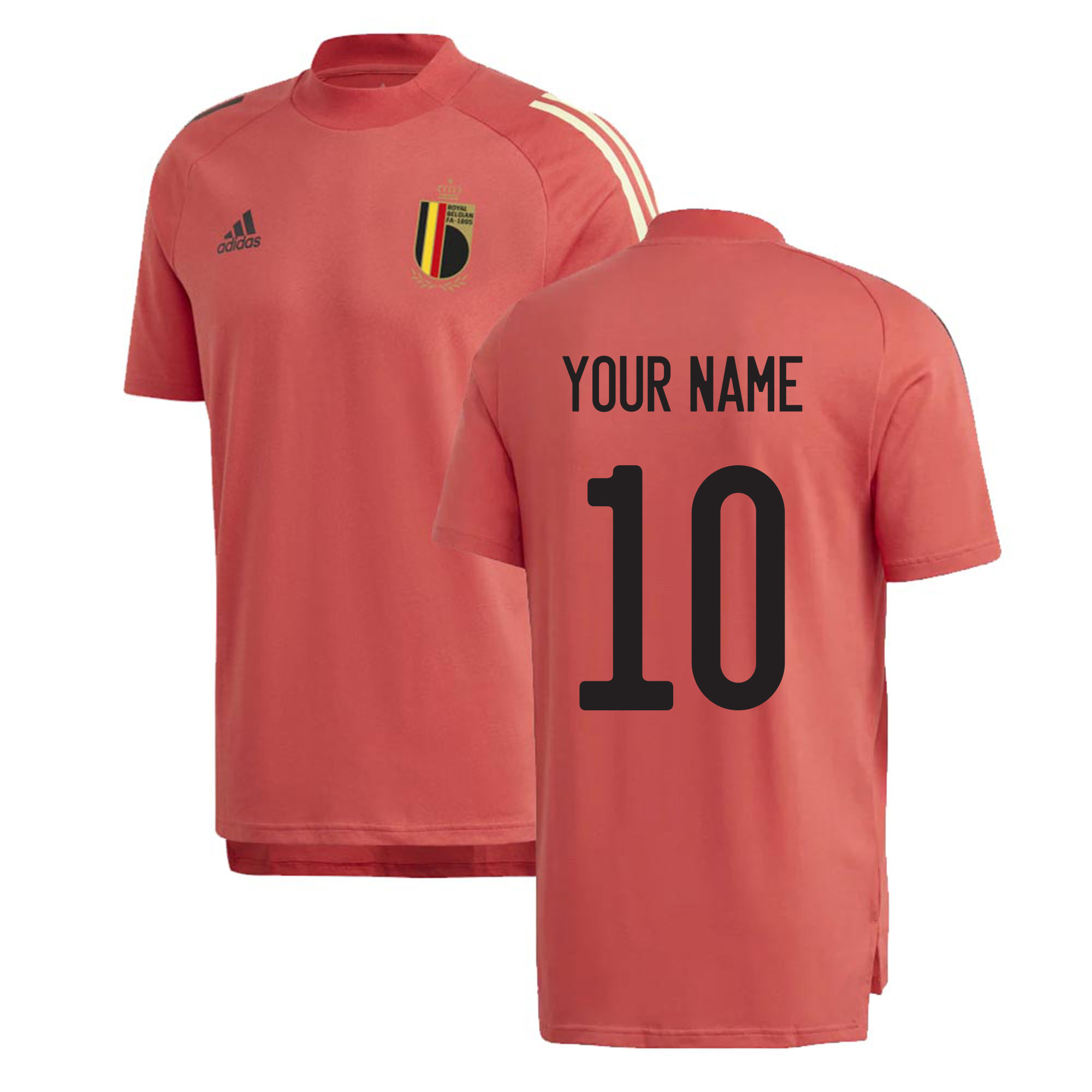 Click to view product details and reviews for 2020 2021 Belgium Adidas Training Tee Red Your Name.