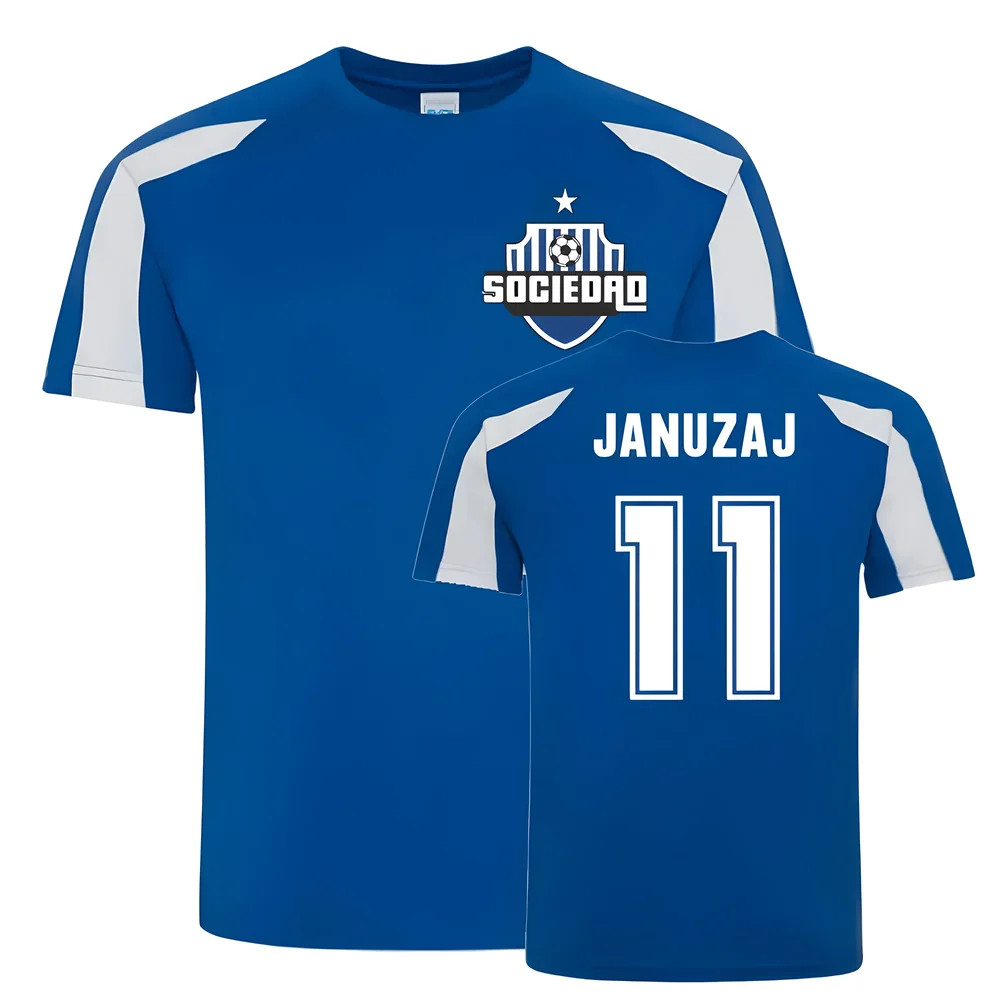 Click to view product details and reviews for Adnan Januzaj Sociedad Sports Training Jersey Blue. Click to view product details and reviews for Adnan Januzaj Sociedad Sports Training Jersey Blue.