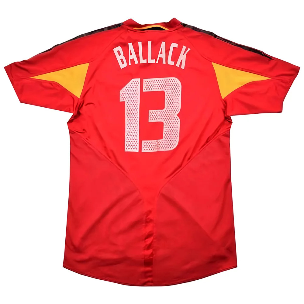'04-'05 Germany Third Shirt (Ballack #13) ((Very Good) Polyester Made By: Adidas Men's Red Extra Large