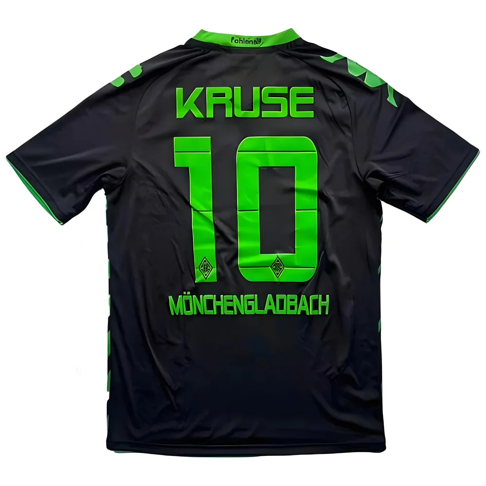 '13-'15 Borussia Monchengladbach Third Shirt (Kruse #10) ((Excellent) S) Polyester Made By: Kappa Men's Black Small