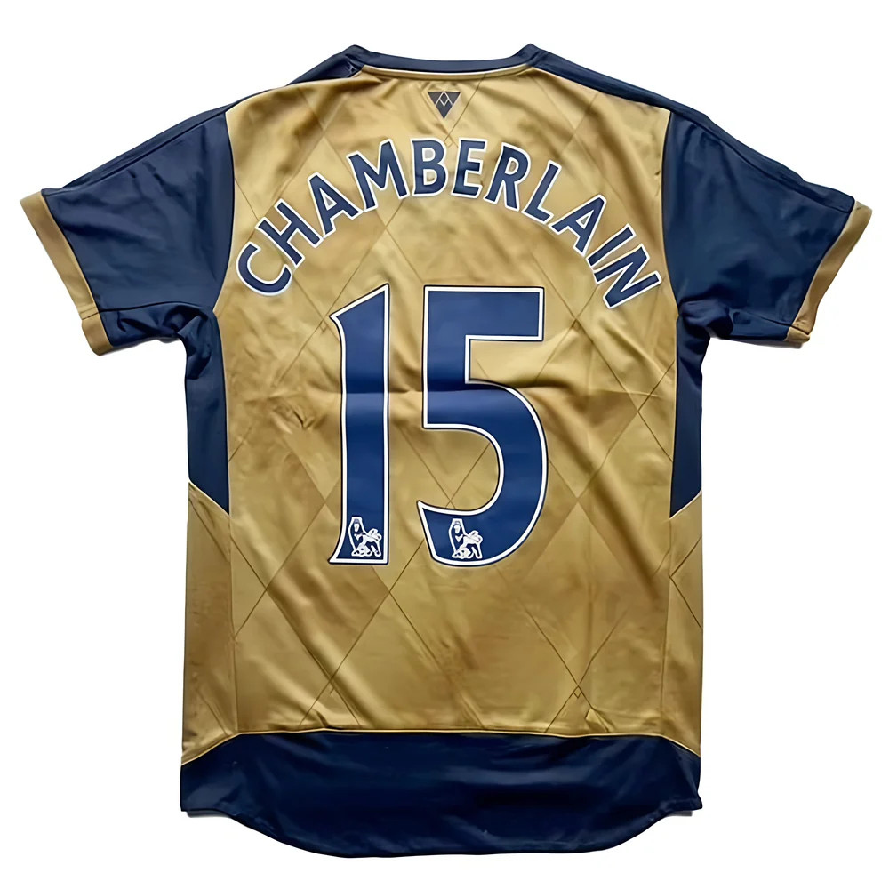 '15-'16 Arsenal Away Shirt (Chamberlain #15) ((Very Good) S) Polyester Made By: Puma Men's Gold Small
