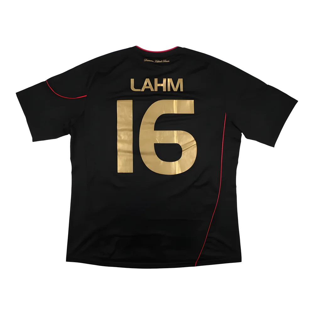 '10-'12 Germany Away Shirt (Lahm #16) ((Excellent) Polyester Made By: Adidas Men's Black Xxl