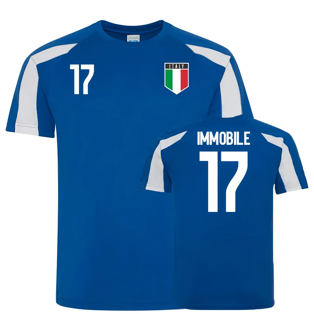 Italy Sports Training Jersey (Immobile 17) Polyester Uksoccershop Men's Green Xxl