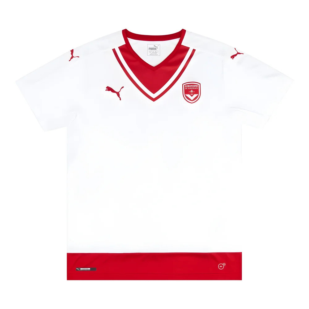 '16-'17 Bordeaux Away Shirt (Excellent) Polyester Made By: Puma Men's White Xxl