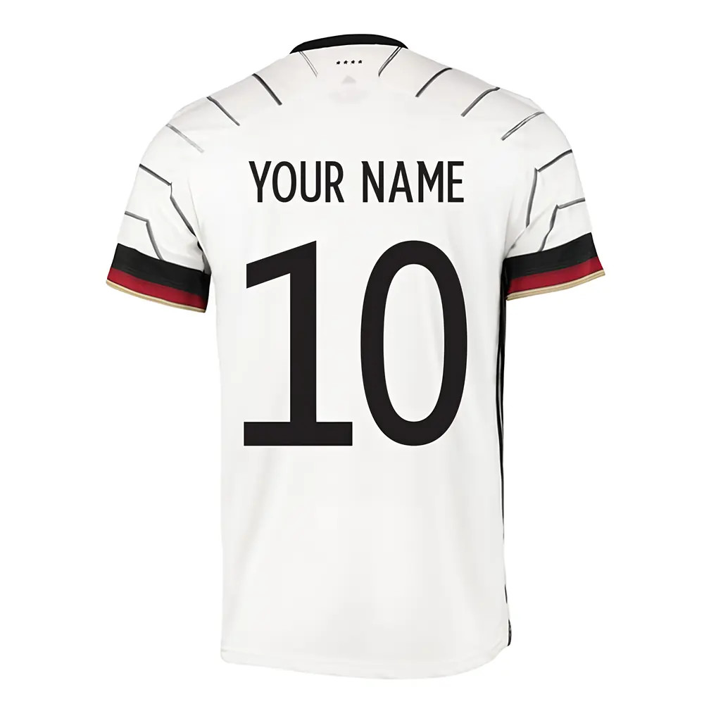 '20-'21 Germany Home Adidas Football Shirt (Your Name) Polyester Men's White Extra Small