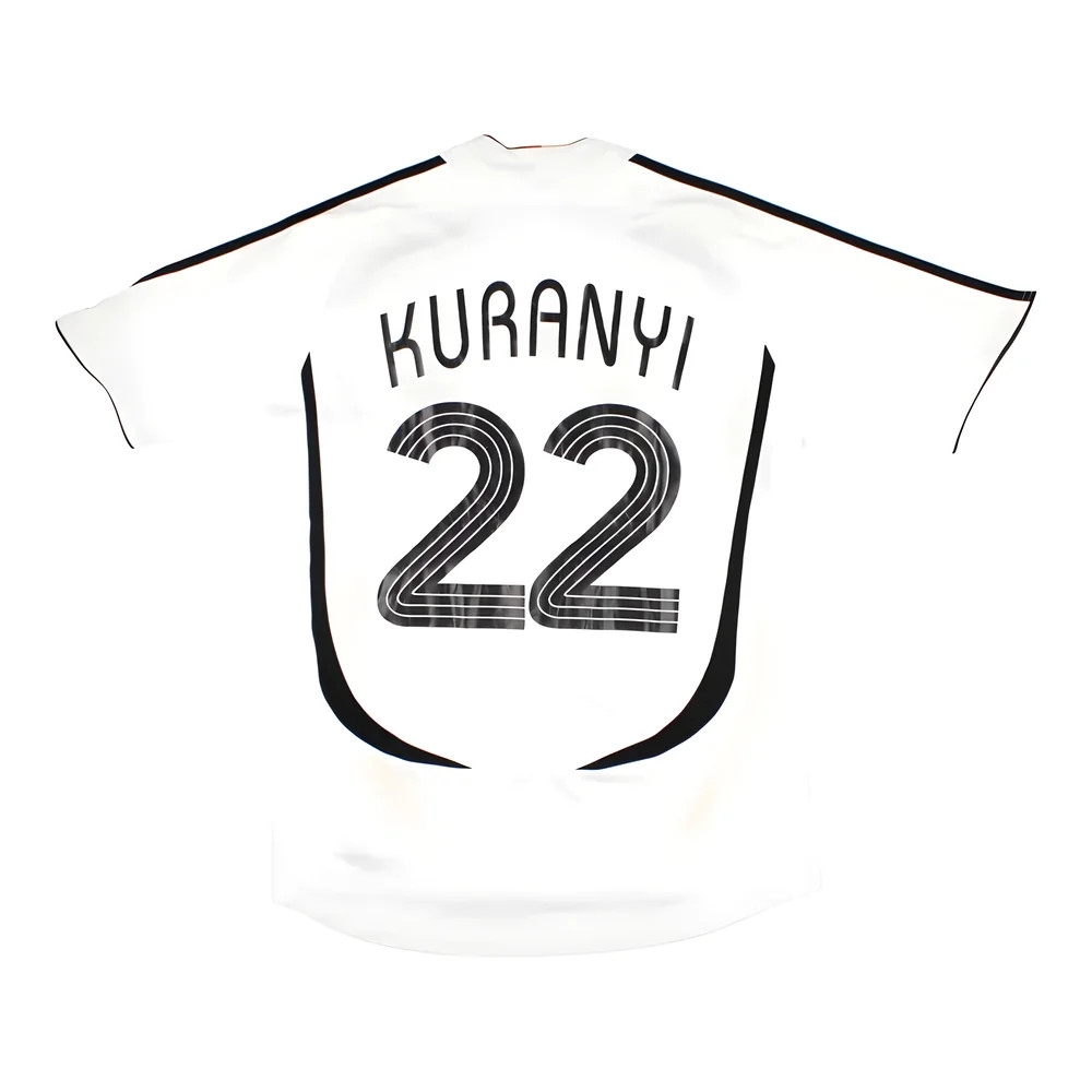 '06-'08 Germany Home Shirt (Excellent) Polyester Made By: Adidas Men's White Large