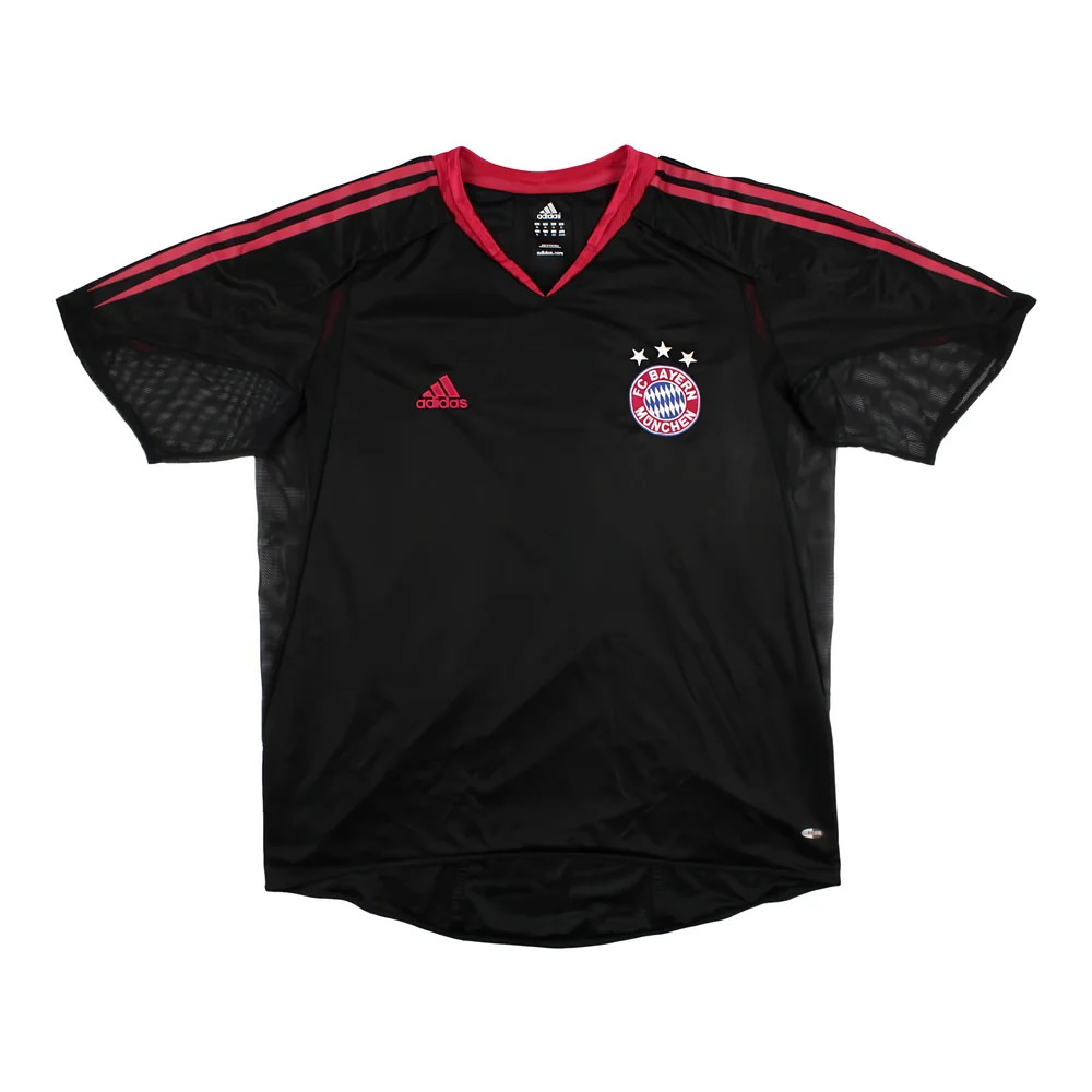 '04-'06 Bayern Munich Third Shirt (Sponsorless) (Excellent) Polyester Made By: Adidas Men's Black Extra Large