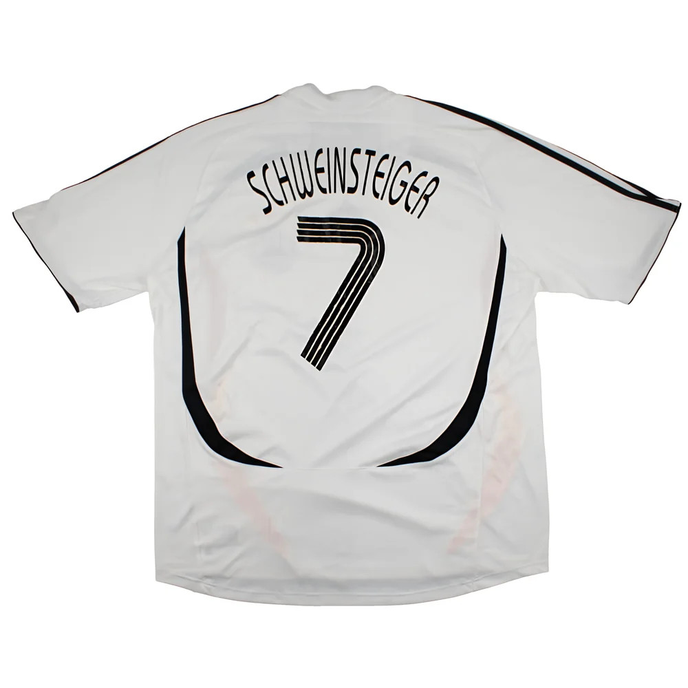 '06-'08 Germany Home Shirt ) Schweinsteiger #7 (Good) Polyester Made By: Adidas Men's White Xxl