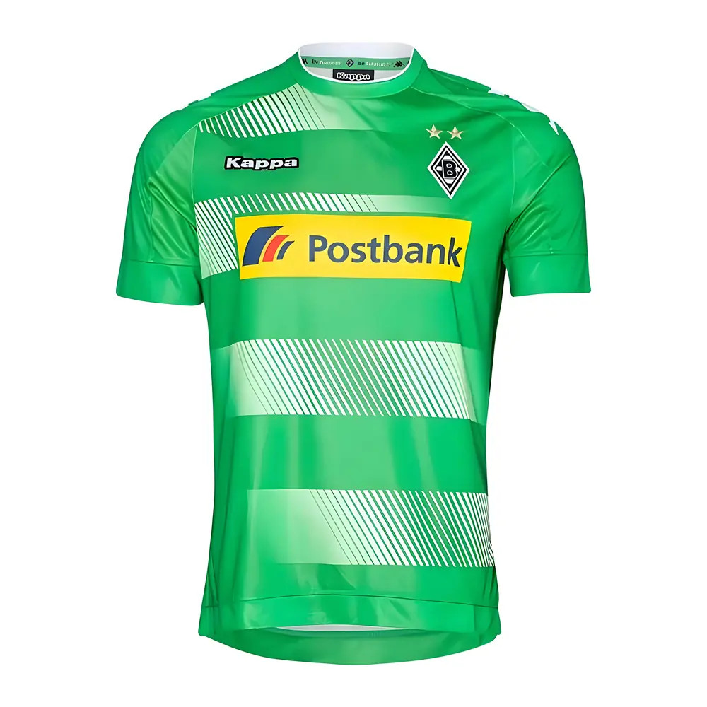 '17-'18 Borussia Monchengladbach Away Shirt (Excellent) Polyester Made By: Kappa Men's Green Medium