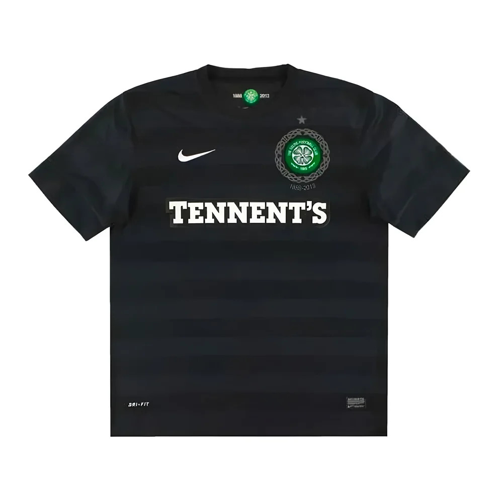 '12-'13 Celtic Away Shirt (Excellent) Polyester Made By: Nike Men's White Medium
