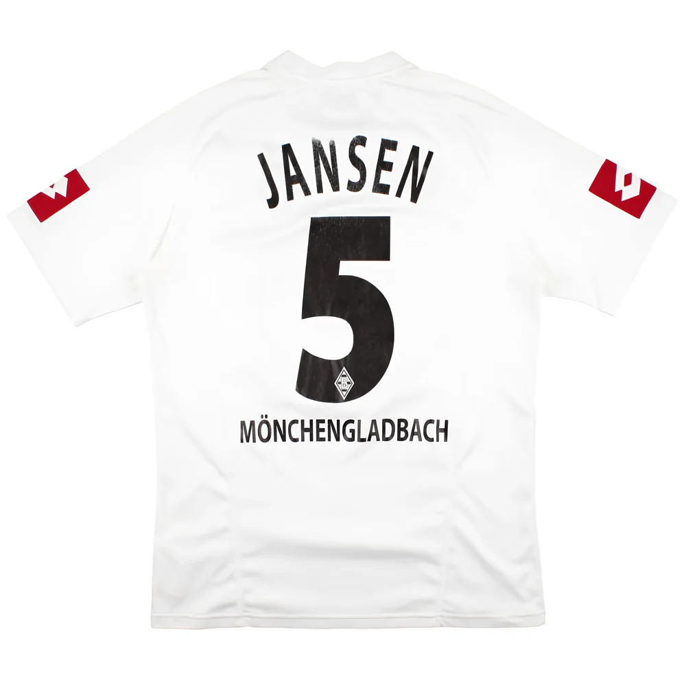 '05-'06 Borussia Monchengladbach Home Shirt (Jensen #5) ) (Very Good) Polyester Made By: Kappa Men's White Xxl
