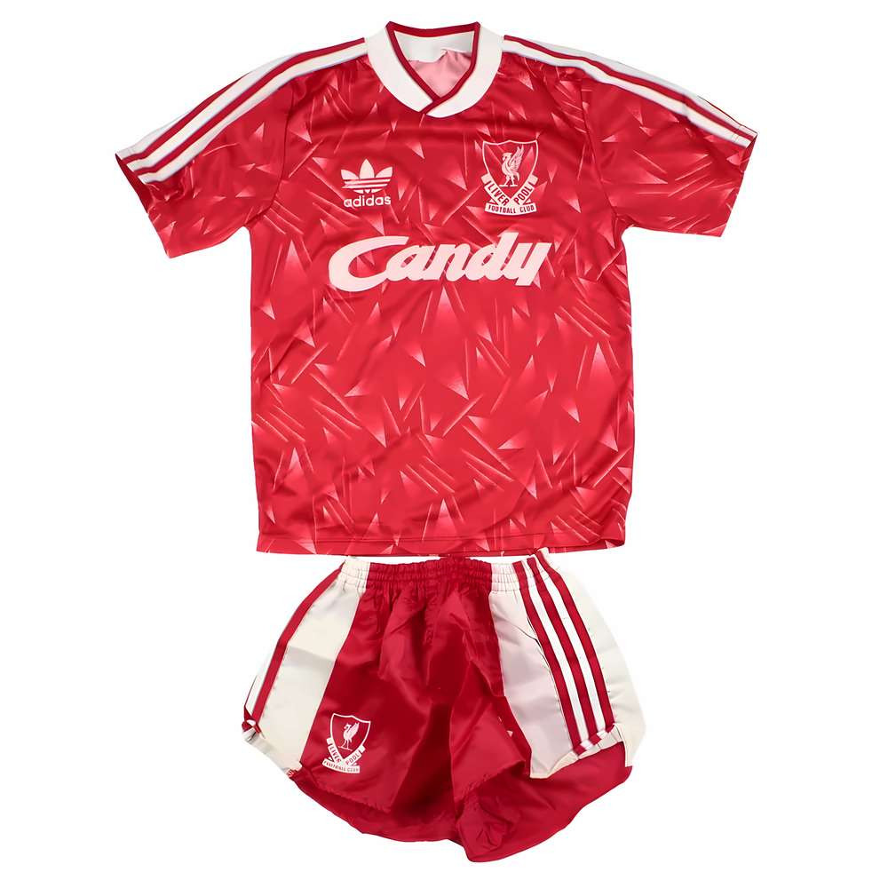 Liverpool 1989-1991 Home Shirt with Shorts (Excellent