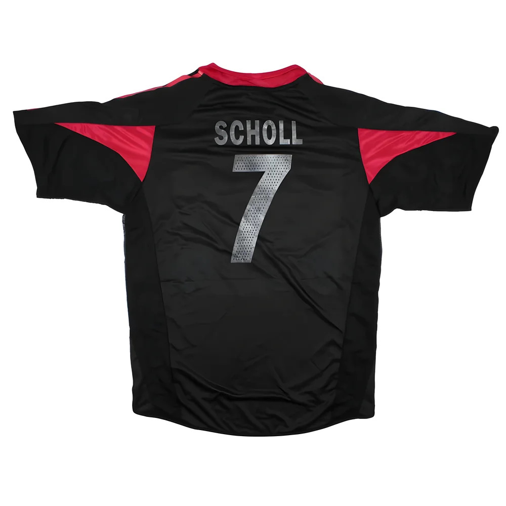 '04-'06 Bayern Munich Third Shirt (M) Scholl #7 (Very Good) Polyester Made By: Adidas Men's Black Medium