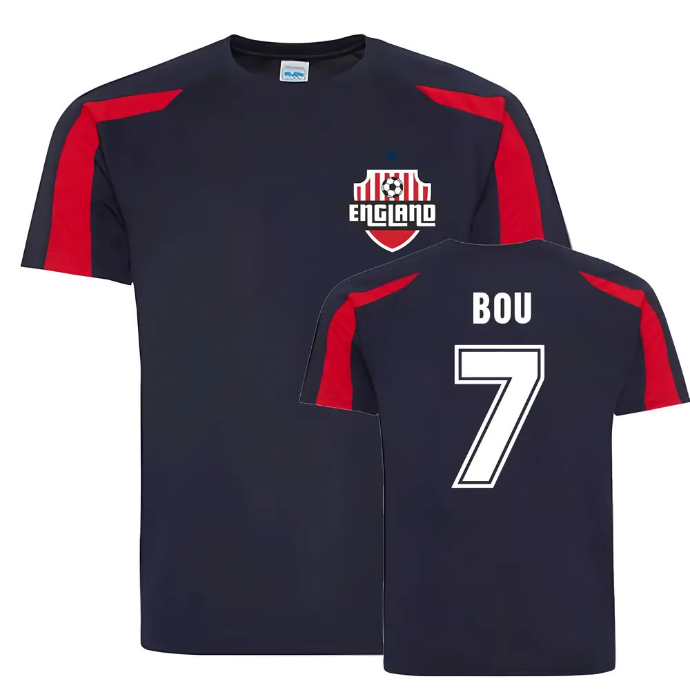 Gustavo Bou New England Sports Training Jersey (Navy) Polyester Uksoccershop Men's Navy Medium