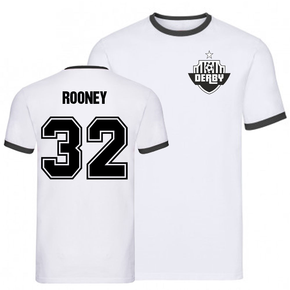 Click to view product details and reviews for Wayne Rooney Derby Ringer Tee White.