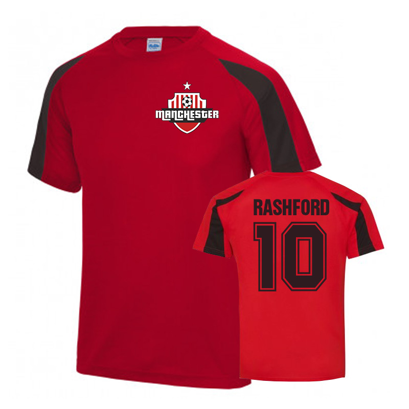 Click to view product details and reviews for Marcus Rashford Manchester United Sports Training Jersey Red.
