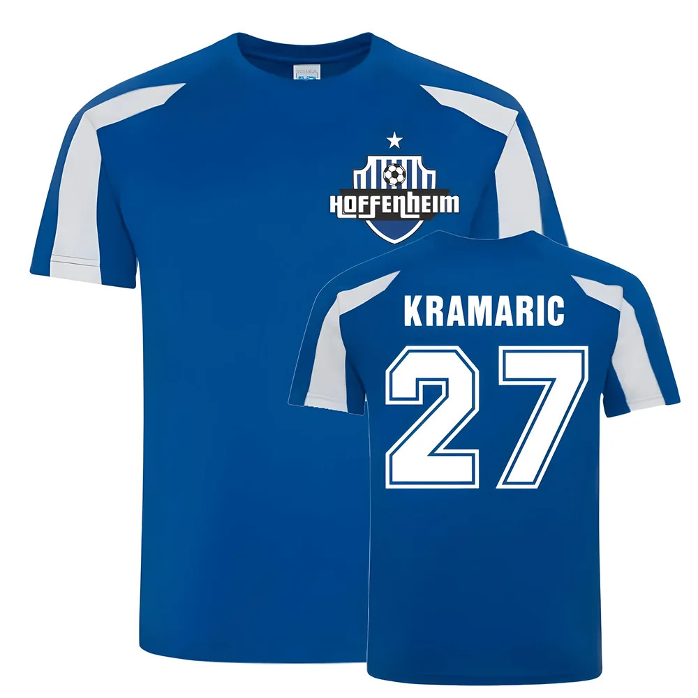 Andrej Kramaric Hoffenheim Sports Training Jersey (Blue) Polyester Fc Hoffenheim Uksoccershop Men's Blue Medium