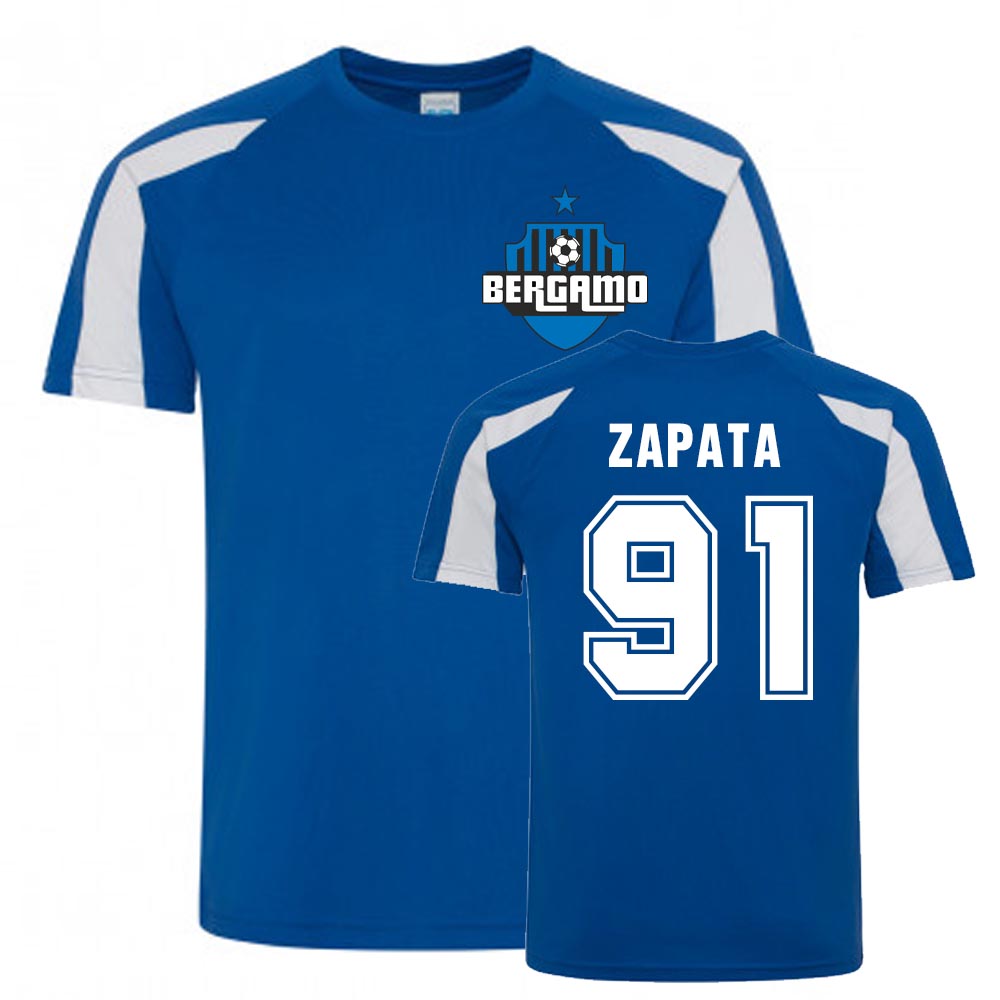 Click to view product details and reviews for Duvan Zapata Atalanta Sports Training Jersey Blue.