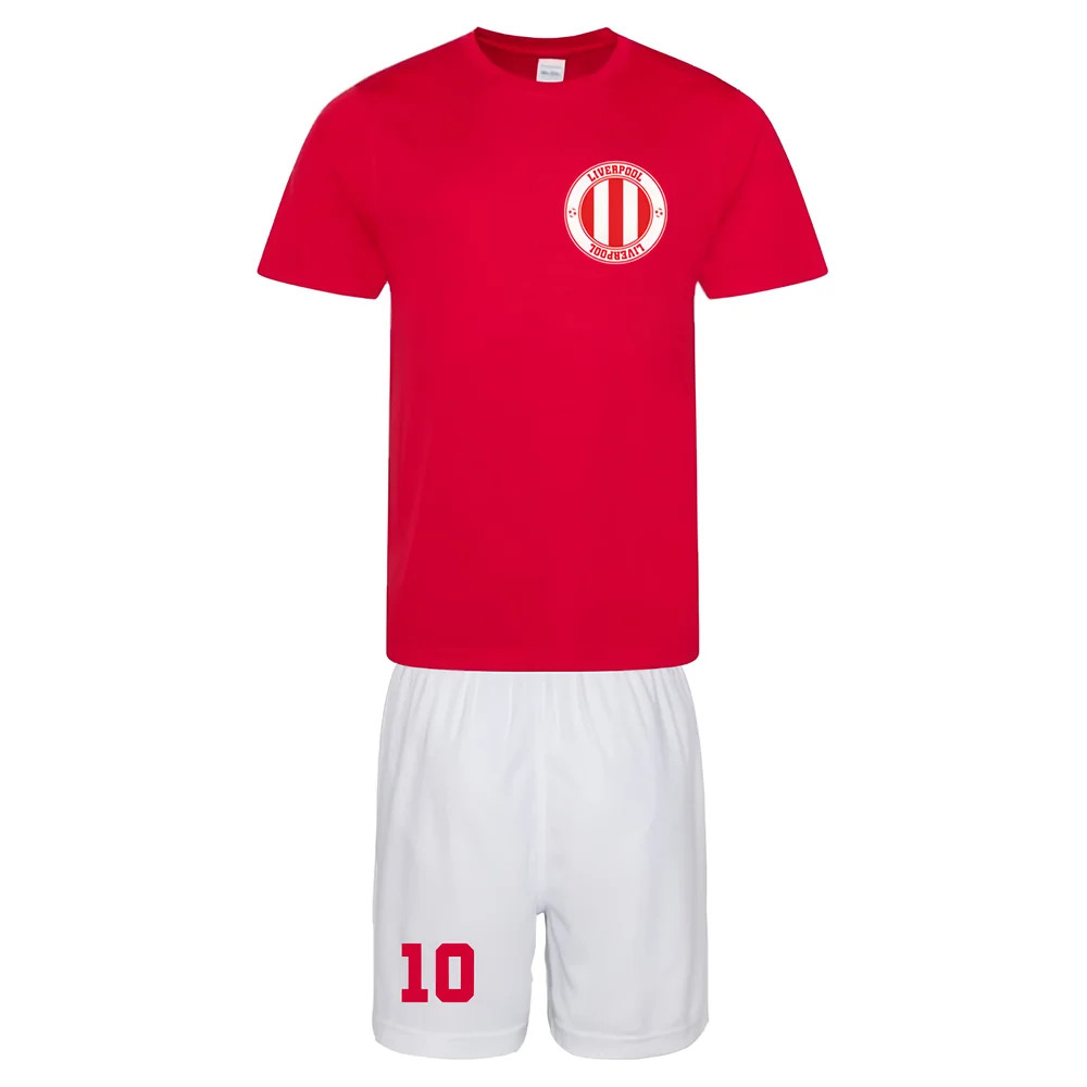 Personalised Liverpool Training Kit Polyester Uksoccershop Men's Red Large