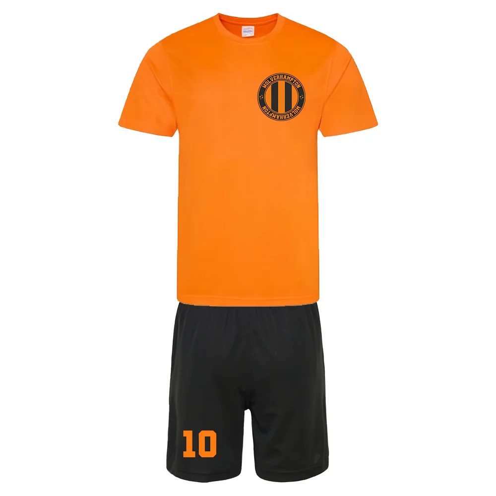 Personalised Wolverhampton Training Kit Polyester Wolves Uksoccershop Men's Orange Extra Large