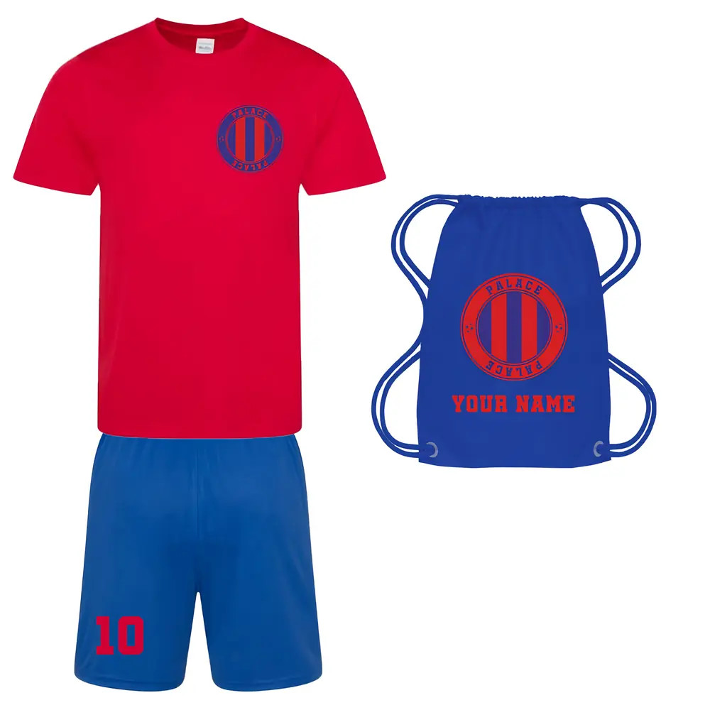 Personalised Palace Training Kit Package Polyester Crystal Palace Uksoccershop Men's Claret Medium