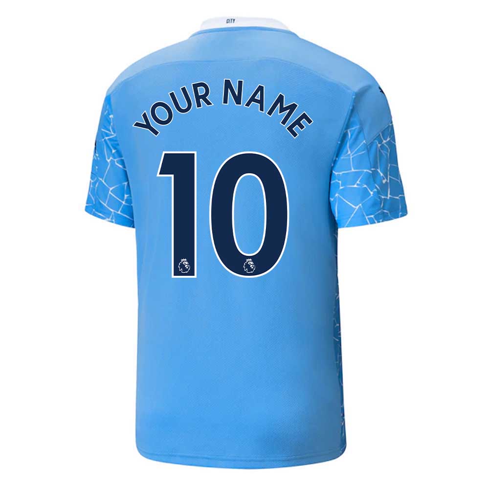 2020-2021 manchester city puma home football shirt (your name)