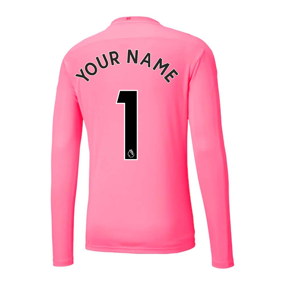 Click to view product details and reviews for 2020 2021 Man City Away Goalkeeper Shirt Pink Kids Your Name.