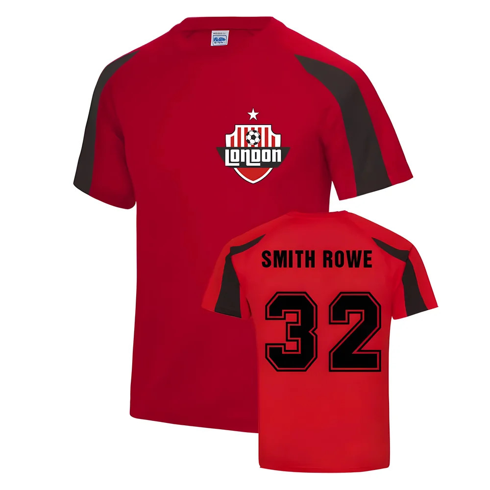 Emile Smith Rowe Arsenal Sports Training Jersey (Red) Polyester Uksoccershop Men's Red Large