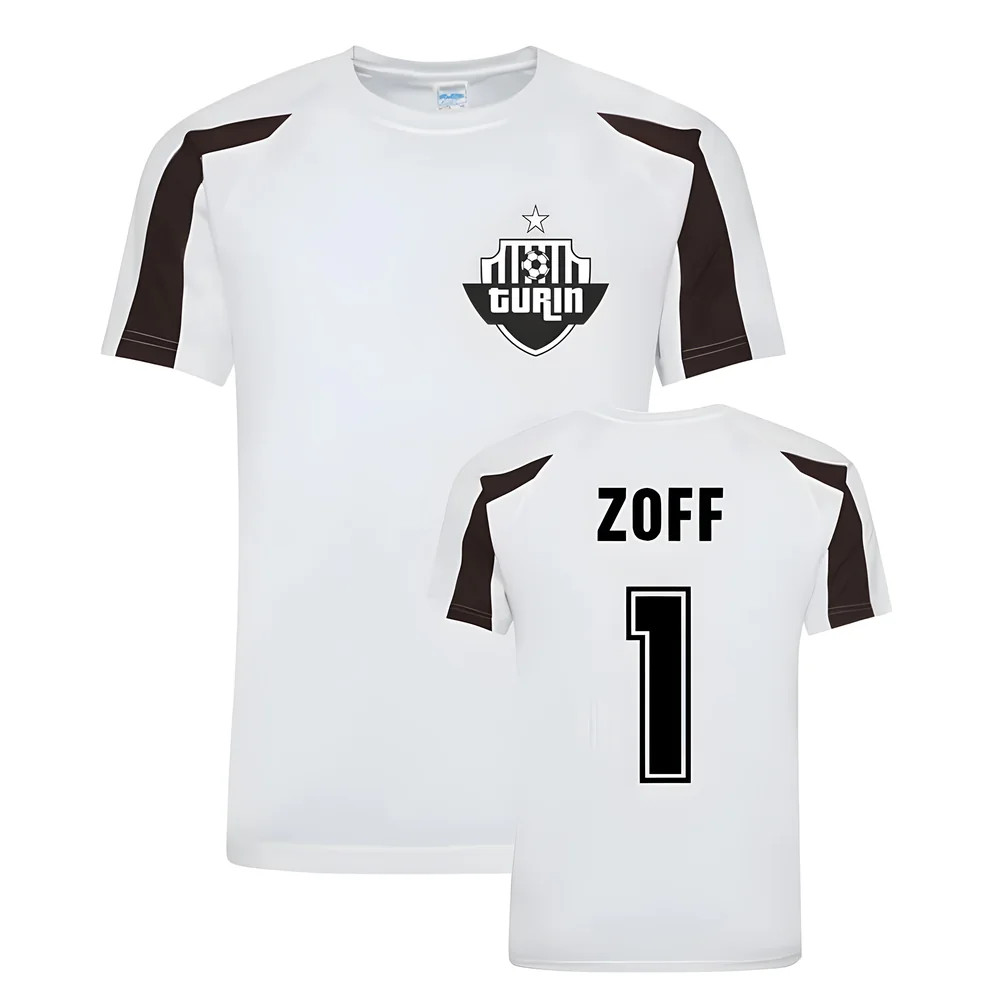 Dino Zoff Juventus Sports Training Jersey (White) Polyester Uksoccershop Men's White Xxl