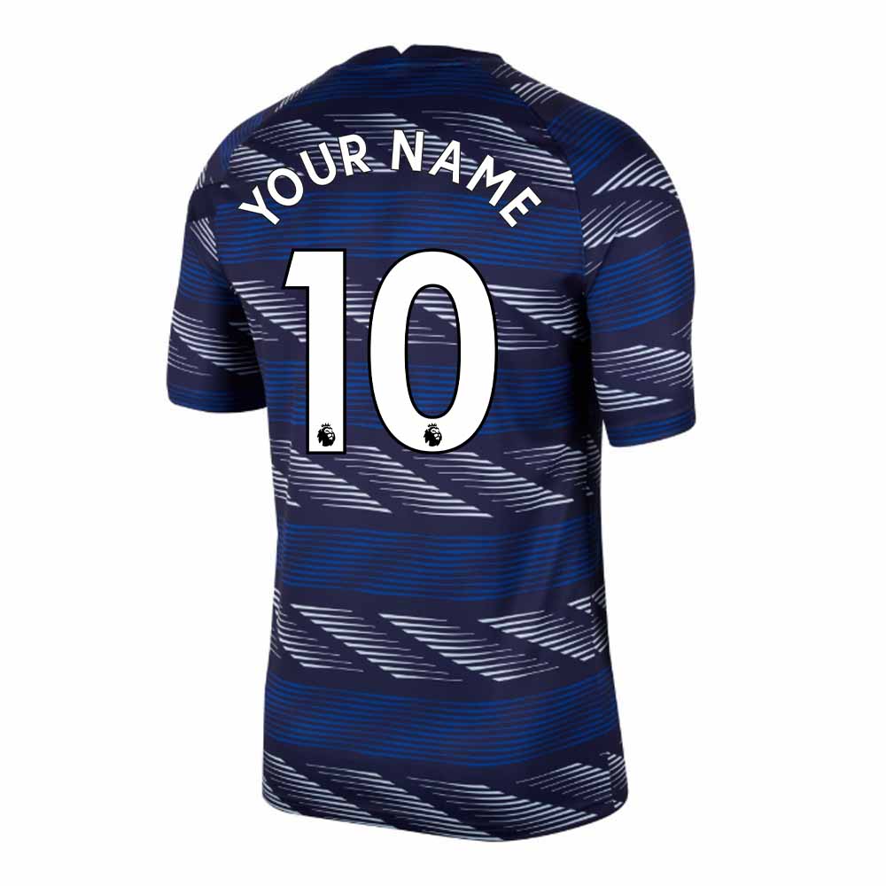 Click to view product details and reviews for 2020 2021 Chelsea Nike Pre Match Training Shirt Blue Kids Your Name.