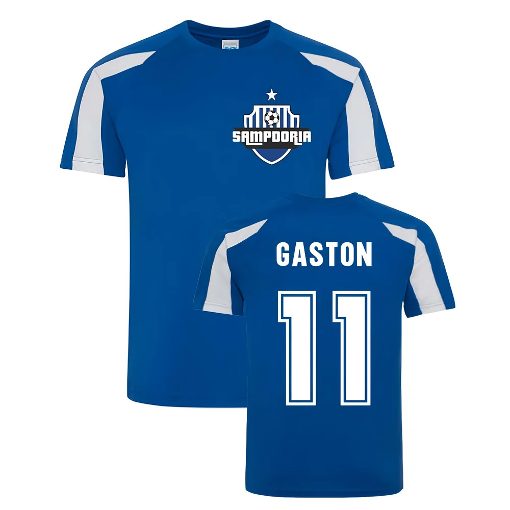 Gastón Ramírez Sampdoria Sports Training Jersey (Blue) Polyester Gaston Ramirez Uksoccershop Men's Blue Medium