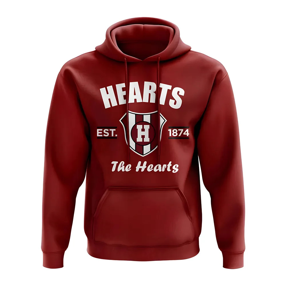 Click to view product details and reviews for Hearts Established Hoody Maroon.
