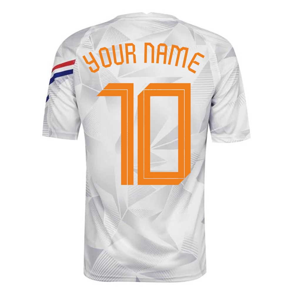 Click to view product details and reviews for 2020 2021 Holland Nike Pre Match Training Shirt White Your Name.