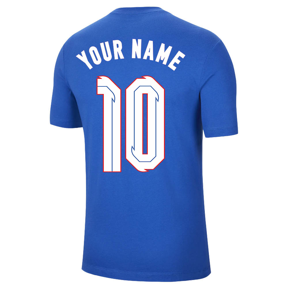 Click to view product details and reviews for 2020 2021 England Nike Evergreen Crest Tee Blue Your Name.