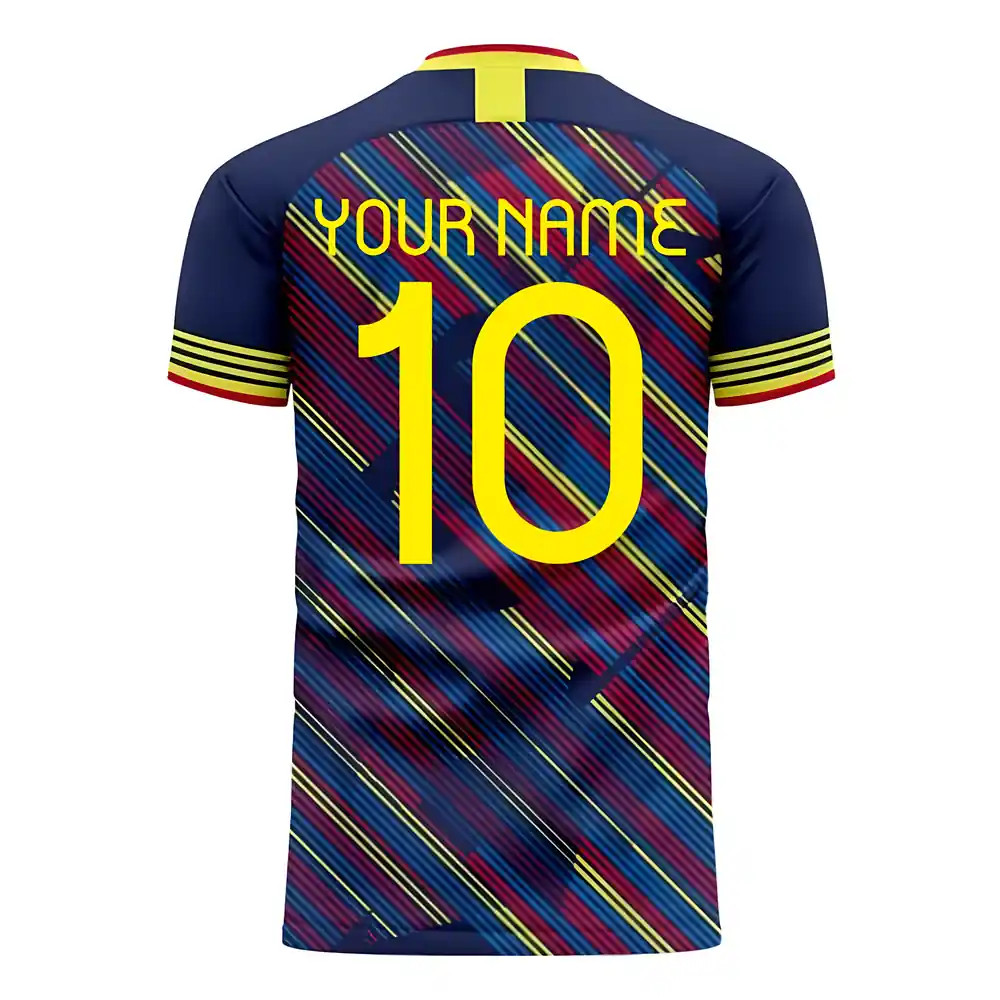 '25-'26 Colombia Third Concept Football Kit (Libero) (Your Name) Polyester Made By: Libero Sportswear Men's Navy 4XL