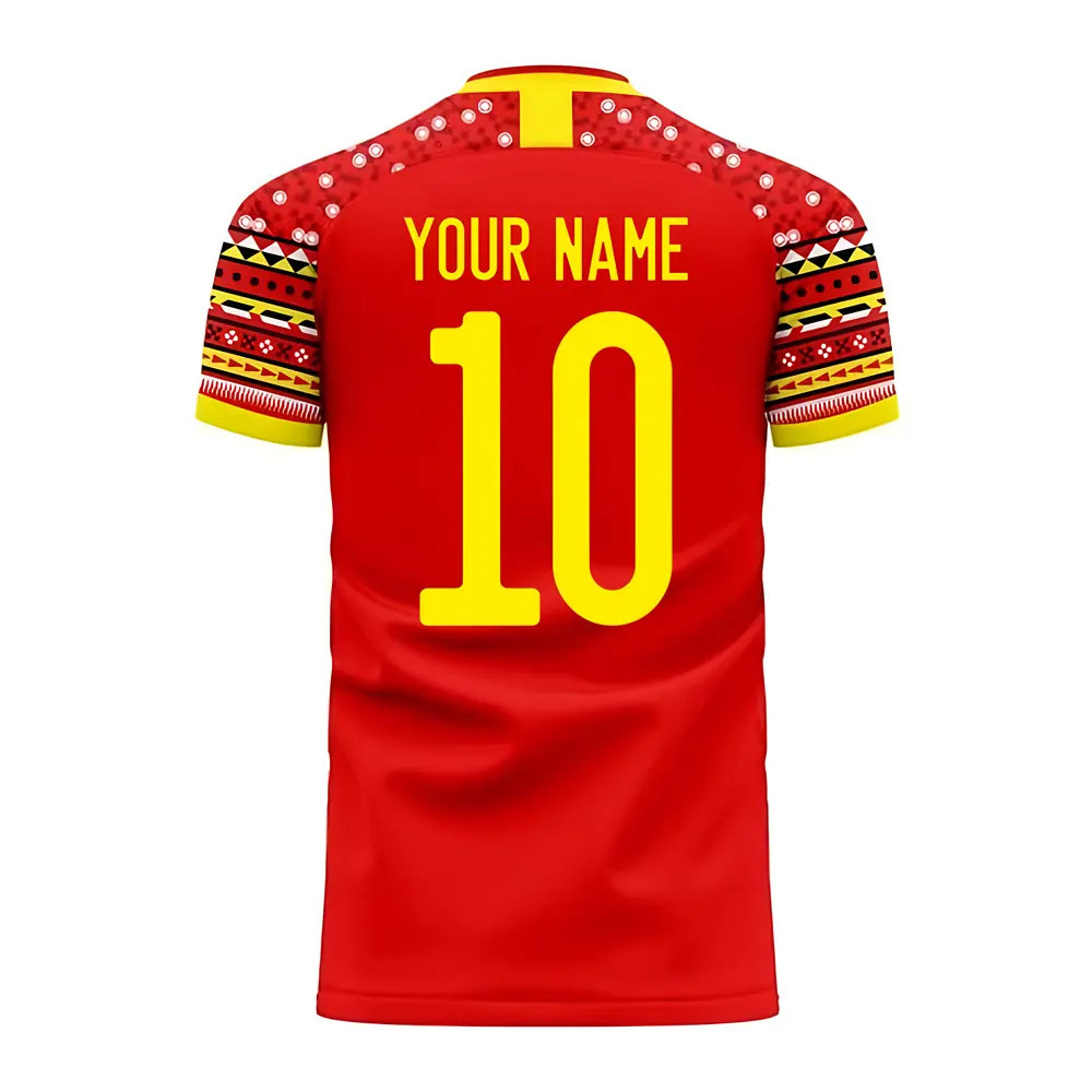 '25-'26 Belgium Home Concept Football Kit (Libero) (Your Name) Polyester Made By: Libero Sportswear Men's Red Extra Large